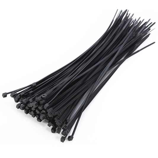 Unbranded 100 Pcs Practical 3x200mm Network Plastic Wire Zip Cord Strap Nylon Cable Tie