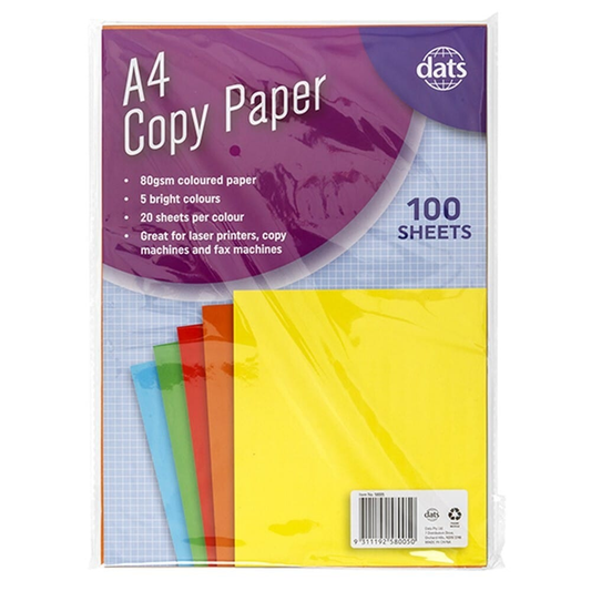 Unbranded 100 Sheets 80gsm A4 Coloured Card Paper DIY Craft Paper Making Cardstock Premium