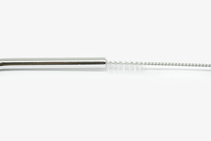 Unbranded 10pc Stainless Steel Metal Drinking Straw Straight Bend Reusable Washable Brush