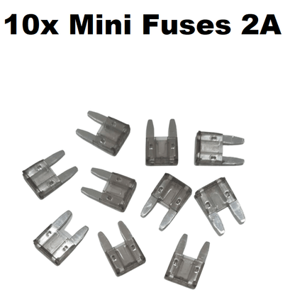 Unbranded 10x 2 AMP Mini Car Fuse Blade Truck Auto 2A Automotive Fuses