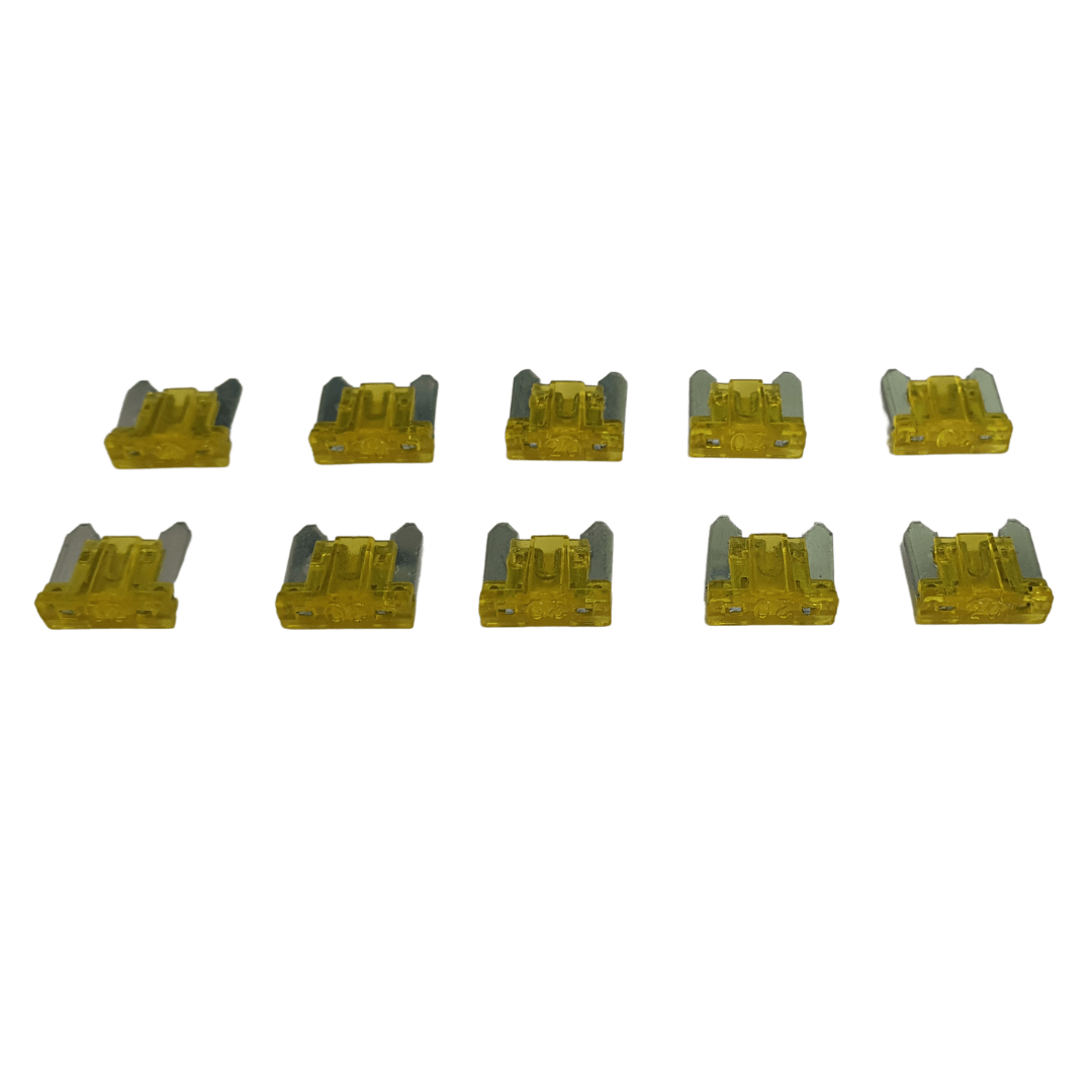Unbranded 10x 20 AMP Micro Mini Car Fuse Blade Truck Auto 20A Automotive Low Profile Fuses
