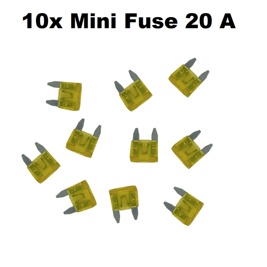 Unbranded 10x 20 AMP Mini Car Fuse Blade Truck Auto 20A Automotive Fuses