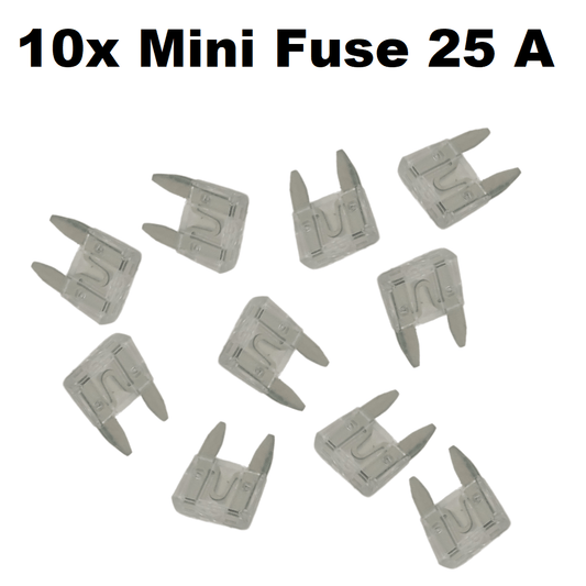 Unbranded 10x 25 AMP Mini Car Fuse Blade Truck Auto 25A Automotive Fuses