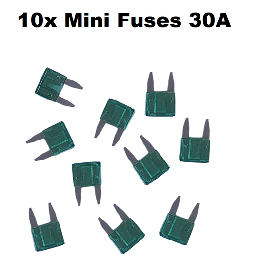 Unbranded 10x 30 AMP Mini Car Fuse Blade Truck Auto 30A Automotive Fuses