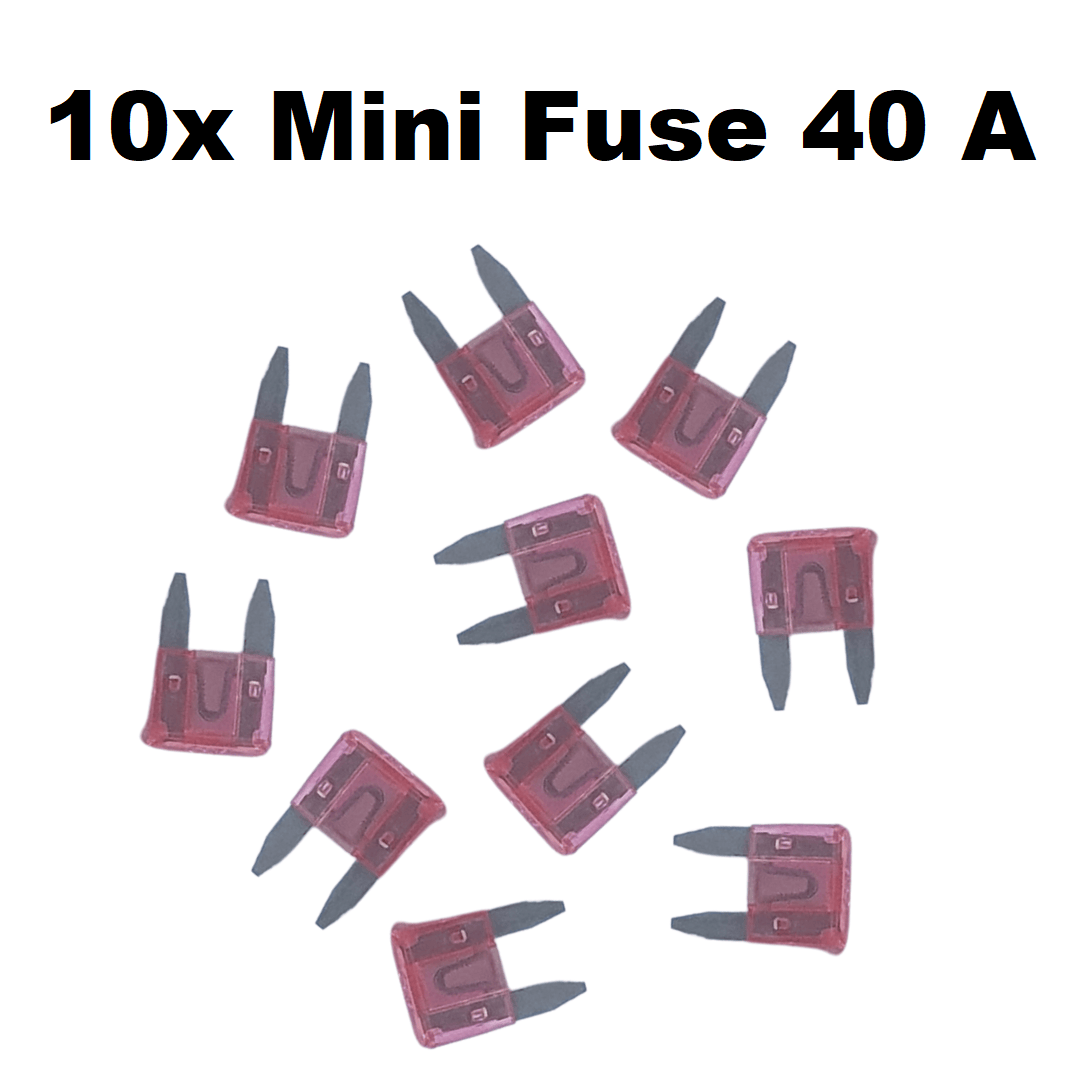 Unbranded 10x 40 AMP Mini Car Fuse Blade Truck Auto 40A Automotive Fuses
