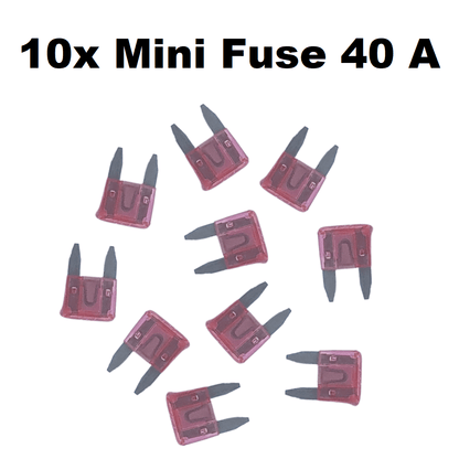 Unbranded 10x 40 AMP Mini Car Fuse Blade Truck Auto 40A Automotive Fuses