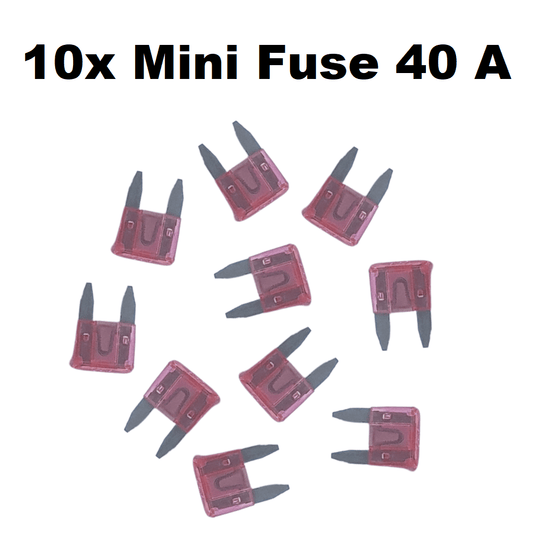 Unbranded 10x 40 AMP Mini Car Fuse Blade Truck Auto 40A Automotive Fuses