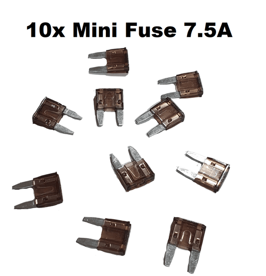 Unbranded 10x 7.5 AMP Mini Car Fuse Blade Truck Auto 7.5A Automotive Fuses