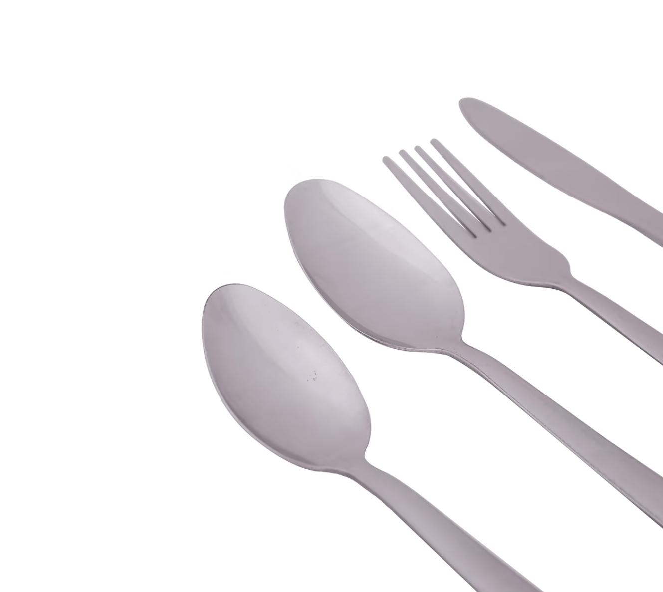 Unbranded 16 Pc Stainless Steel Cutlery Set Metal Knives Fork Spoon Dining Food Kitchen