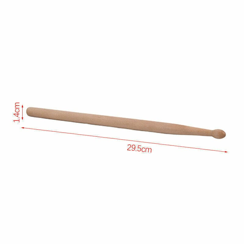 Unbranded 1Pair Lightweight Music Children Maple Wood Oval Tip Drum Sticks AccessoriesEB