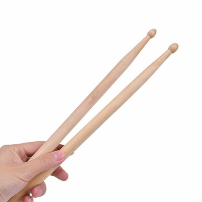 Unbranded 1Pair Lightweight Music Children Maple Wood Oval Tip Drum Sticks AccessoriesEB