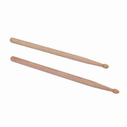 Unbranded 1Pair Lightweight Music Children Maple Wood Oval Tip Drum Sticks AccessoriesEB