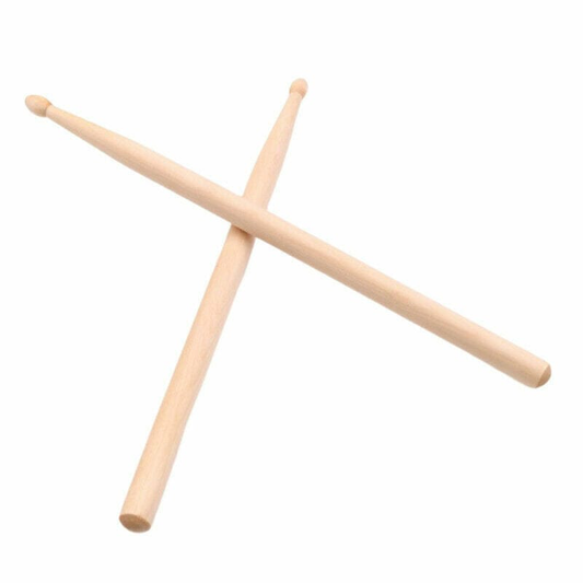 Unbranded 1Pair Lightweight Music Children Maple Wood Oval Tip Drum Sticks AccessoriesEB