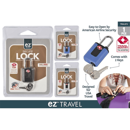 Unbranded 1pc TSA Padlock with Keys Travel SecureLock Luggage Suitcase Airport