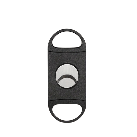 Unbranded 1x Black Stainless Tobacco Cutter Cigar Cutter Guillotine Double Blades Scissors