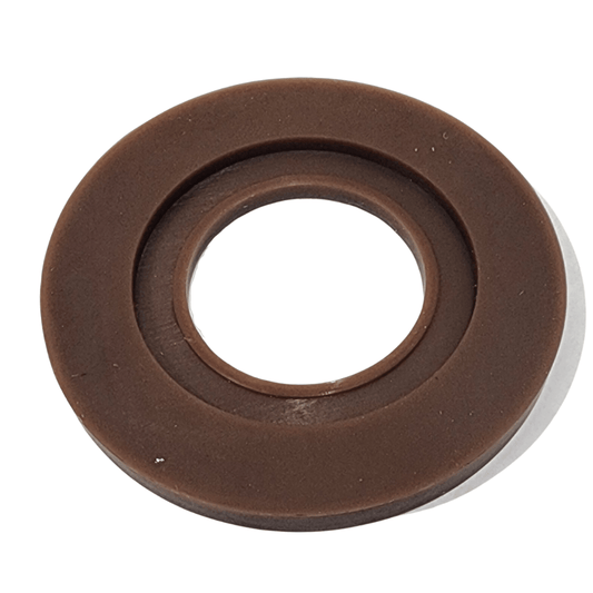 Unbranded 1x Brown Latex Cistern Seating Washer Rubber Water Pan 10x15x3 cm