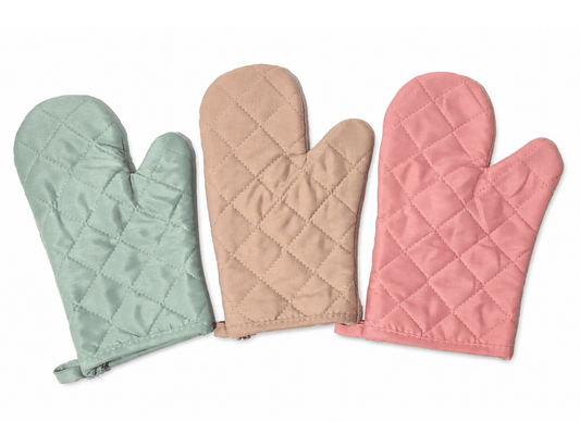 Unbranded 1x Cotton Oven Mitt Glove Heatproof Baking Kitchen Tools Heat Burns One Size