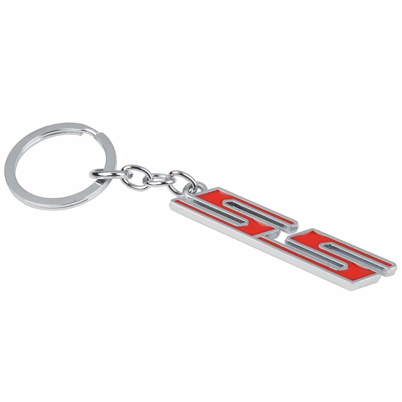 Unbranded 1x Metal SS Logo Car Keyring Key Chain Key Ring Keyfob Auto Accessories Black