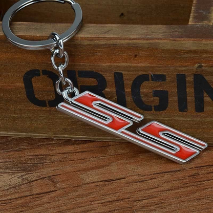 Unbranded 1x Metal SS Logo Car Keyring Key Chain Key Ring Keyfob Auto Accessories Black