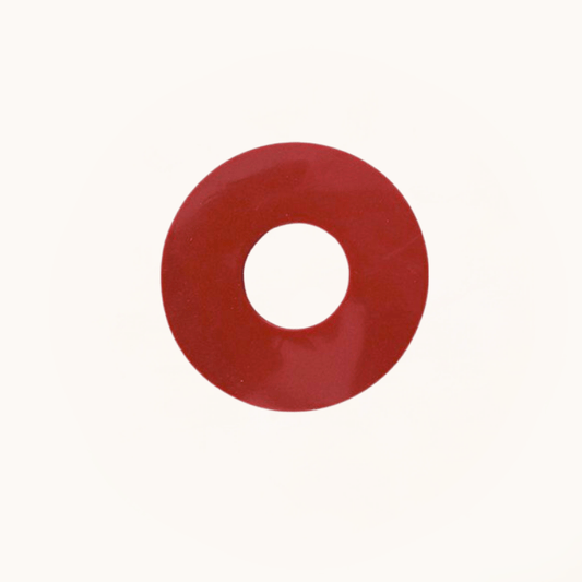 Unbranded 1x Red Latex Cistern Seating Washer Rubber Water Pan 97x147x25mm