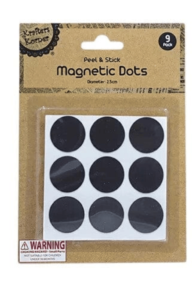 Unbranded 2.3cm Peel Round Small Magnet Dots with Adhesive Backing for Crafts DIY School Home
