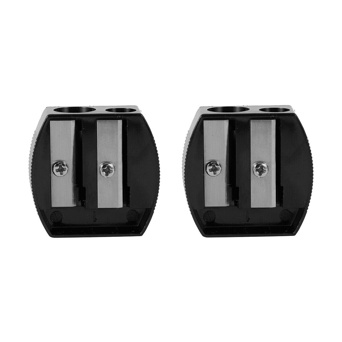 Unbranded 2 Pack Plastic Double Hole Pencil Sharpener School Stationery Office