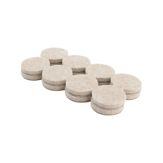 Unbranded 20x Floor Protector with Self Adhesive Round Felt Pads Stoppers Chairs 25mm
