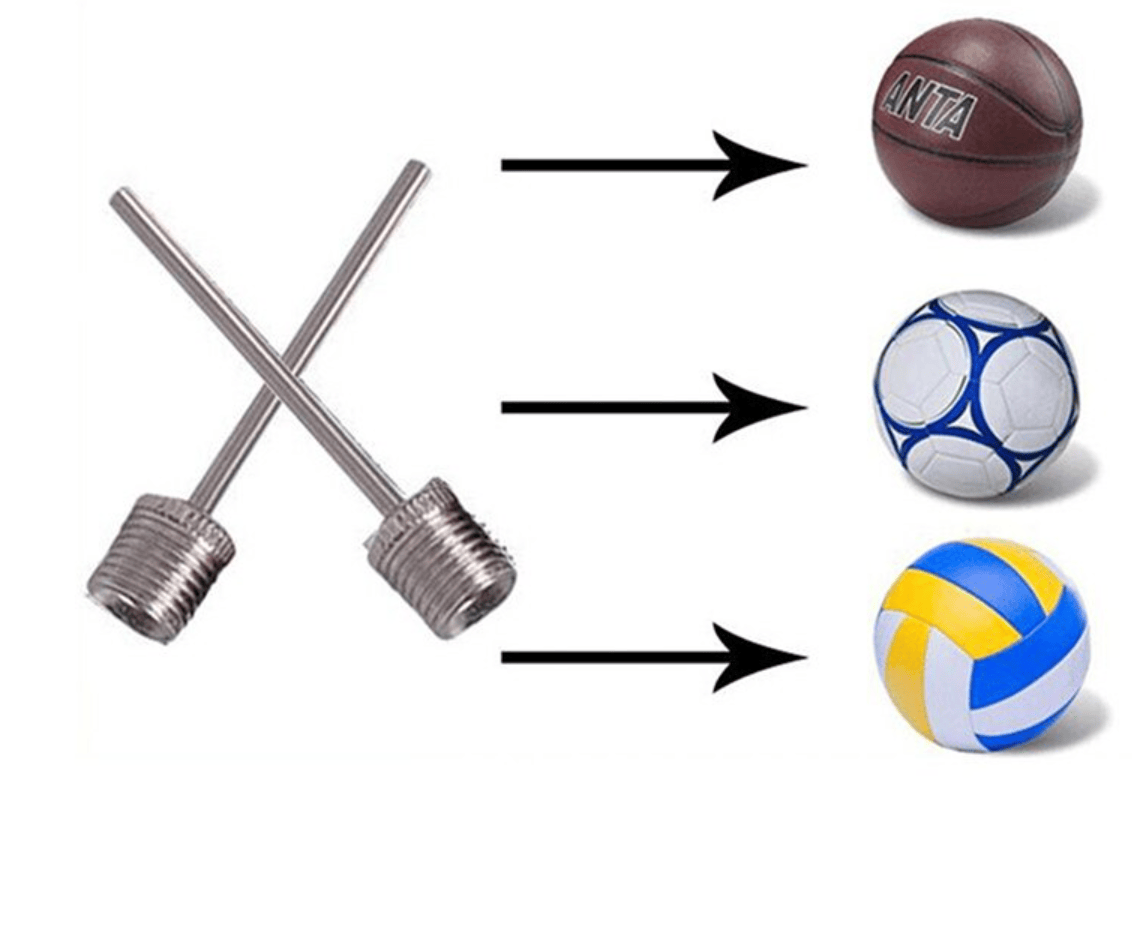 Unbranded 2pcs Pump Needle Sports Inflating Pin Nozzle Football Basketball Soccer Ball Air