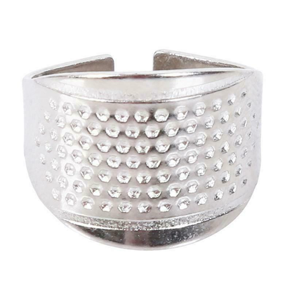 Unbranded 2pcs Thimble Ring Silver Thimble Steel Sewing Household quilting Sewing Tools