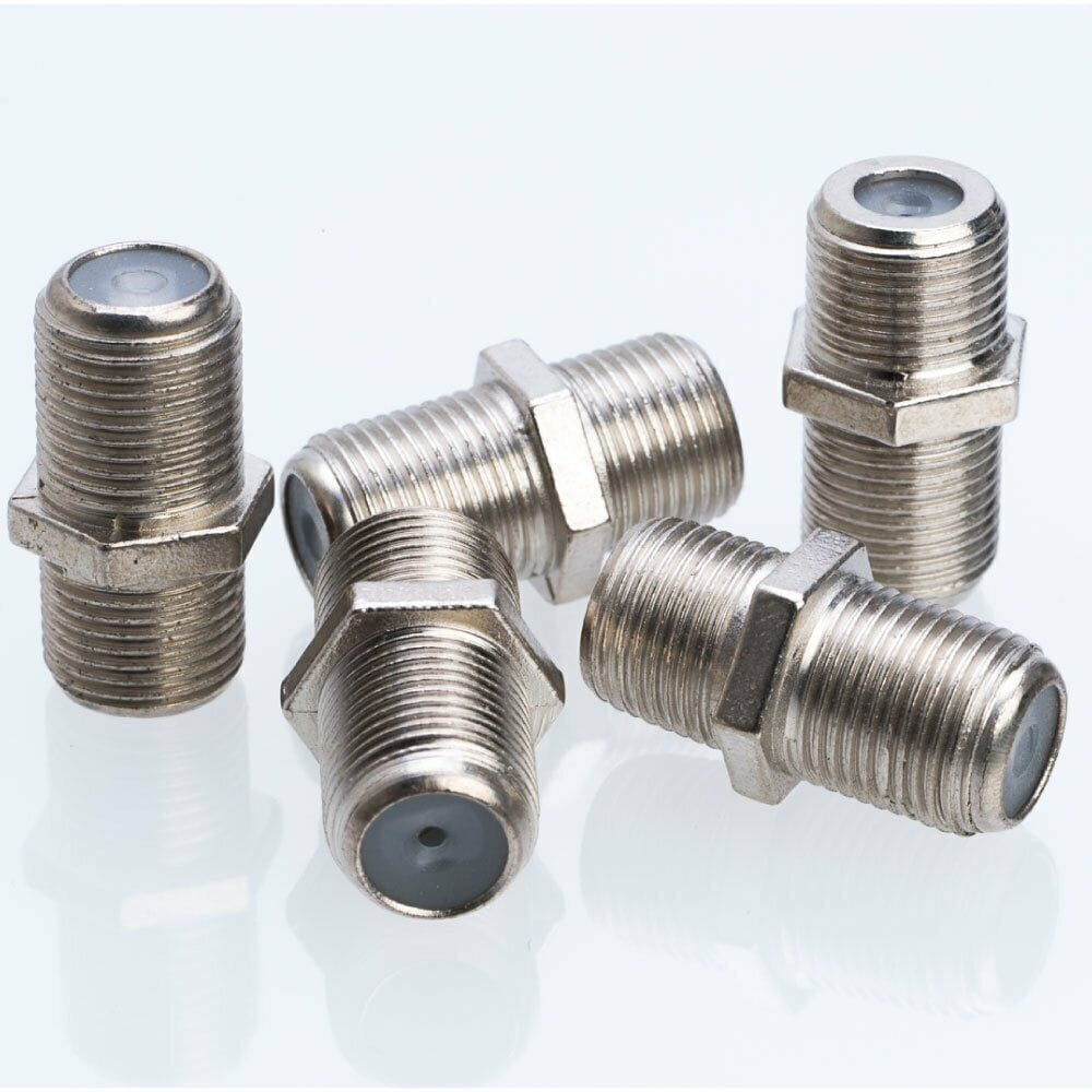 Unbranded 2x F Type Female to Female F/ F Coax TV Antenna Barrel Coupler Adapter RG6 3GHz