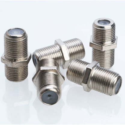 Unbranded 2x F Type Female to Female F/ F Coax TV Antenna Barrel Coupler Adapter RG6 3GHz