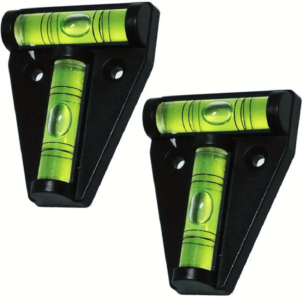 Unbranded 2x Spirit Level Bubble Caravan RV T Leveler Precision Camper Gauge Tool