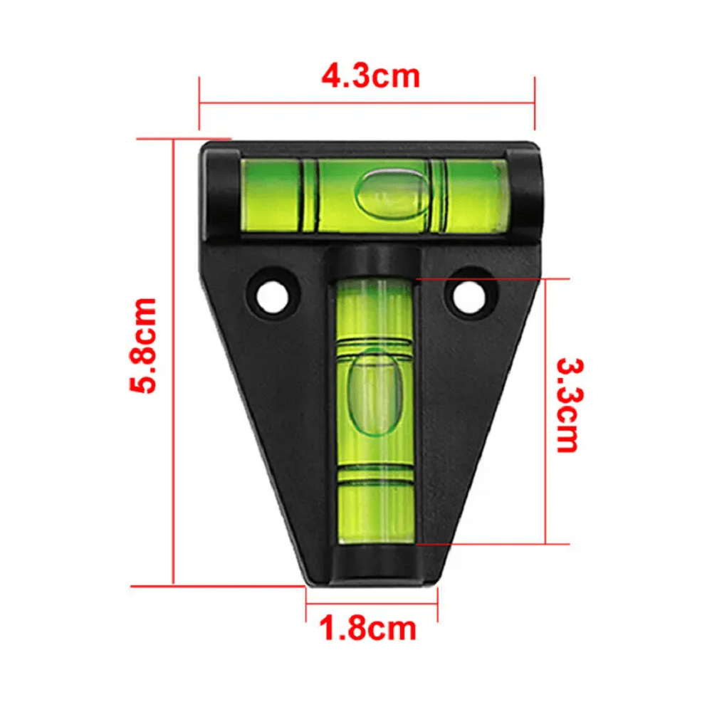 Unbranded 2x Spirit Level Bubble Caravan RV T Leveler Precision Camper Gauge Tool