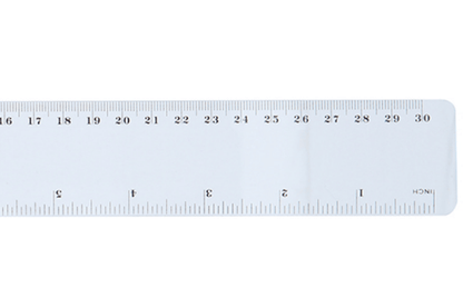 Unbranded 30cm Plastic Ruler School 12Inch Stationery Office