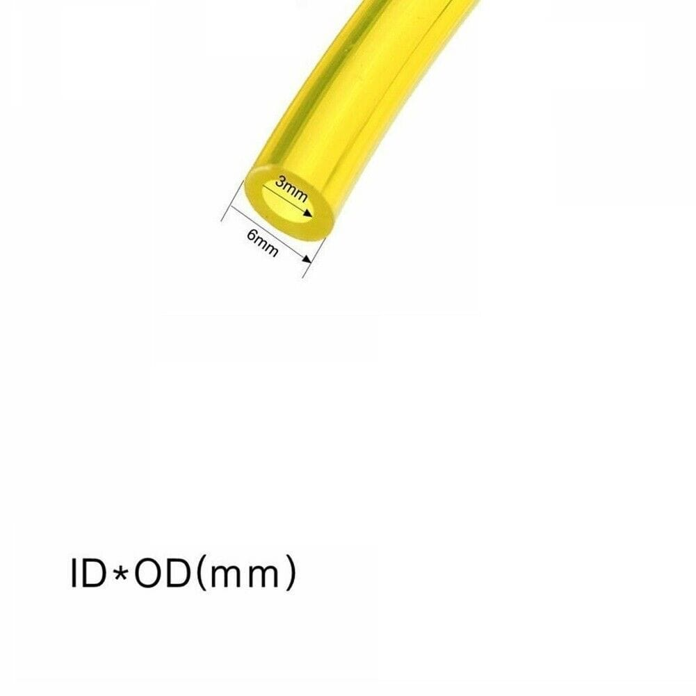 Unbranded 3mm*6mm Fuel Gas Line Pipe Hose For Trimmer Chainsaw Blower ID 2mm/2.5mm/3mm Lawnmowers