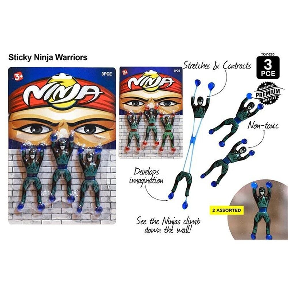Unbranded 3pcs Sticky Ninja Warriors Climb Toy Games Stretch Contracts