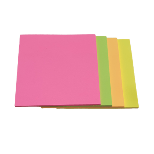 Unbranded 4 Pack 200 Sticky Notes Sheet 75mm X 75mm Memo Stationery Office Cafe Work Home