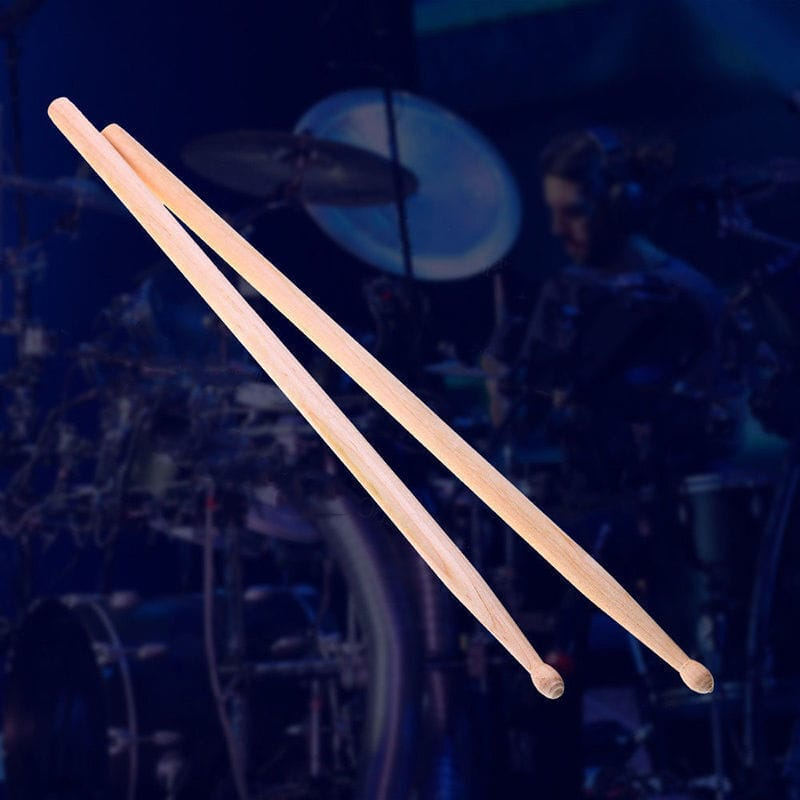 Unbranded 4 Pair 7A Maple Wood Lightweight Endearing Music Oval Tip Drumsticks Drum Sticks