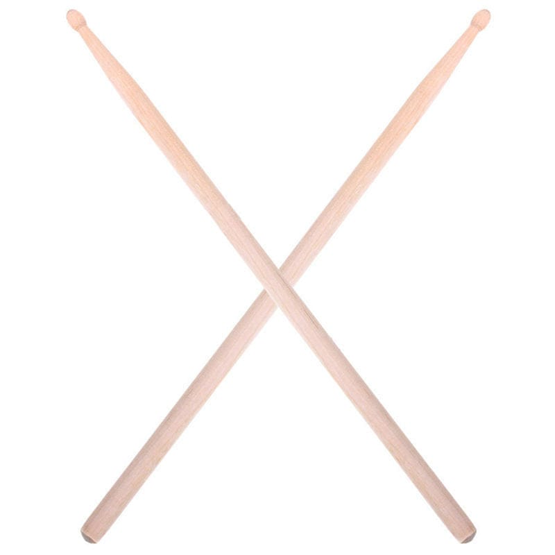 Unbranded 4 Pair 7A Maple Wood Lightweight Endearing Music Oval Tip Drumsticks Drum Sticks