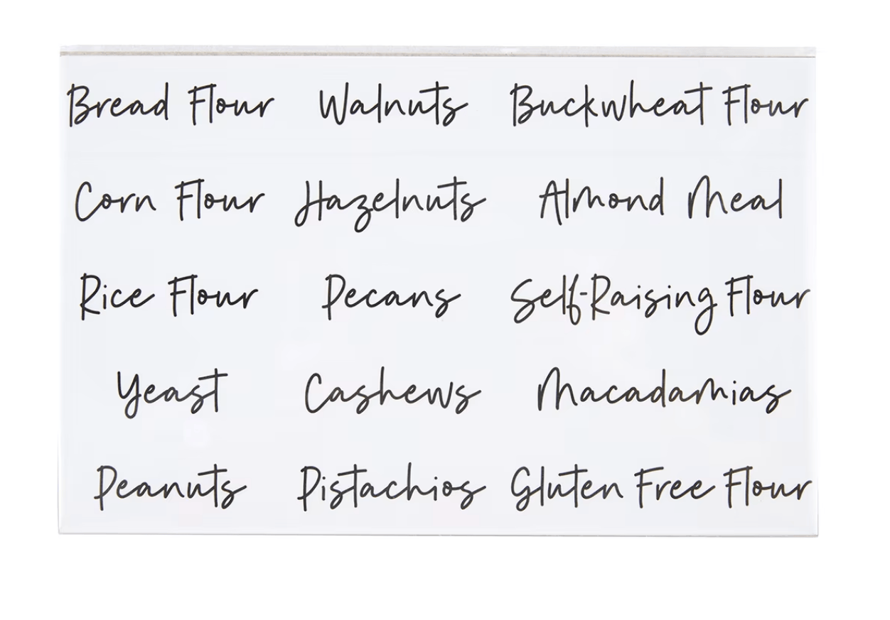Unbranded 45 Stickers Baking Storage Jar Labels Decals Pantry Kitchen Organize Food