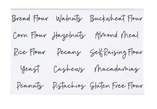 Unbranded 45 Stickers Baking Storage Jar Labels Decals Pantry Kitchen Organize Food