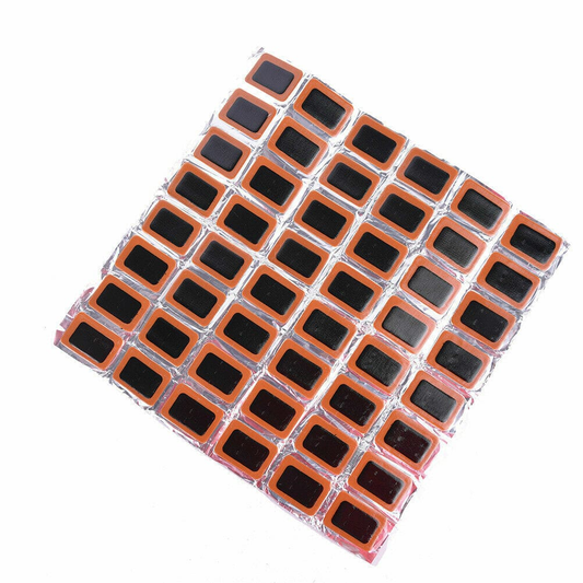 Unbranded 48Pcs Bicycle Tyre Tire Tube Rubber Puncture Patches Road Bike Repair Tool Funky