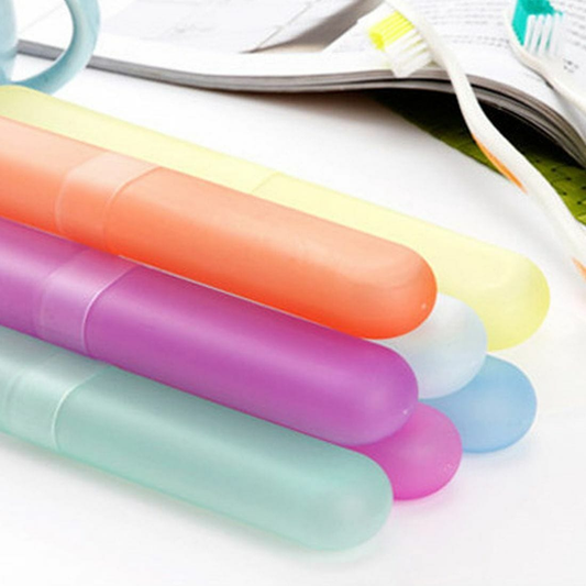 Unbranded 4x Protect Holder Portable Travel Hiking Camping Toothbrush Case Box Tube Cover