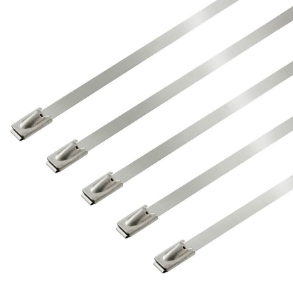 Unbranded 5 PCS Stainless Steel Metal Cable Zip Ties Strap Locking Exhaust Pipe Header