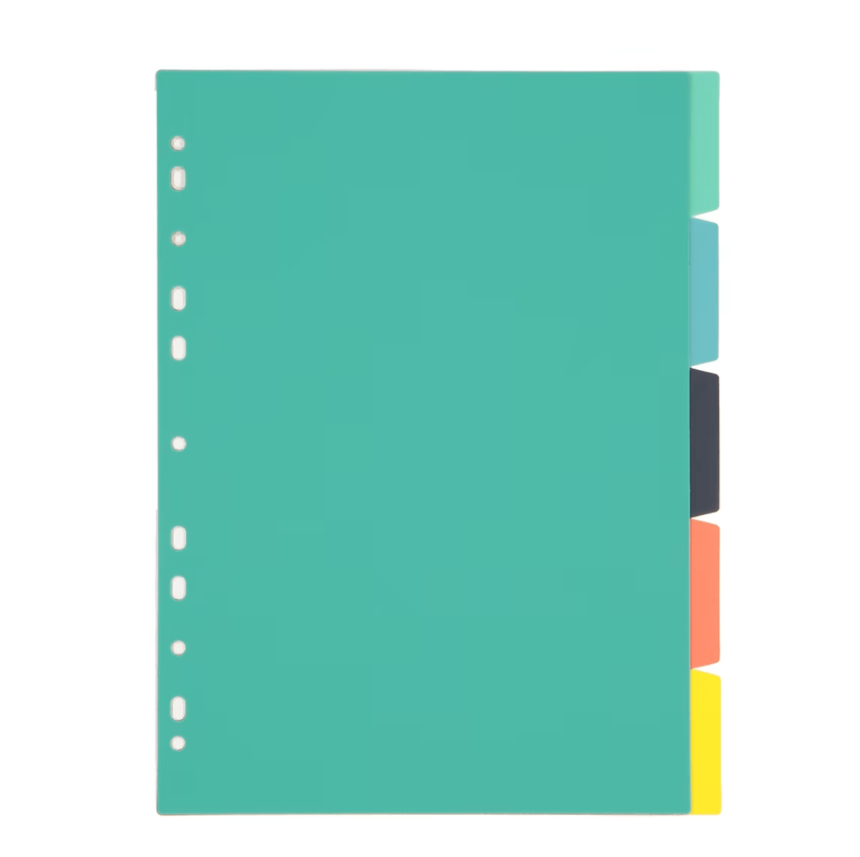 Unbranded 5 Tab Bright Dividers A4 file dividers indices document Organizer Office