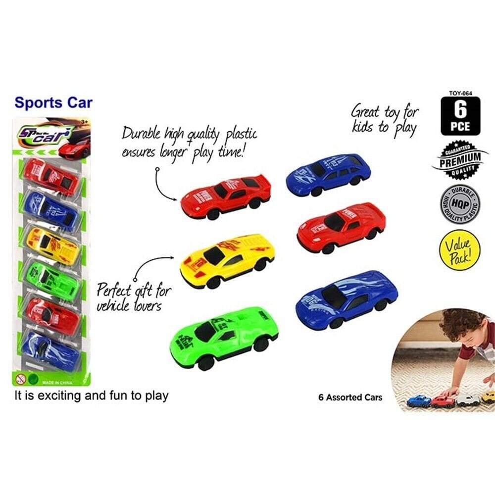 Unbranded 6 Mini Toy Car Play Set Vehicle Baby Kids Boys Toys Racing 7cm Gift