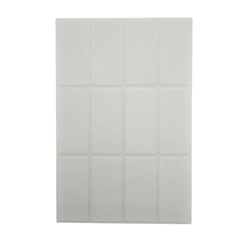 Unbranded 72 Pcs Rectangle White Sticker Filing Label Plain 18mm x 38mm Tag Kitchen