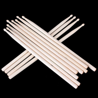 Unbranded 7A Maple Wood Lightweight Endearing Music Oval Tip Drumsticks Drum Sticks