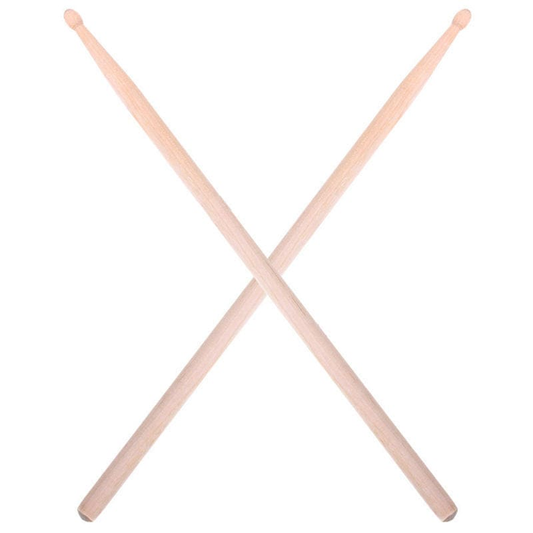 Unbranded 7A Maple Wood Lightweight Endearing Music Oval Tip Drumsticks Drum Sticks