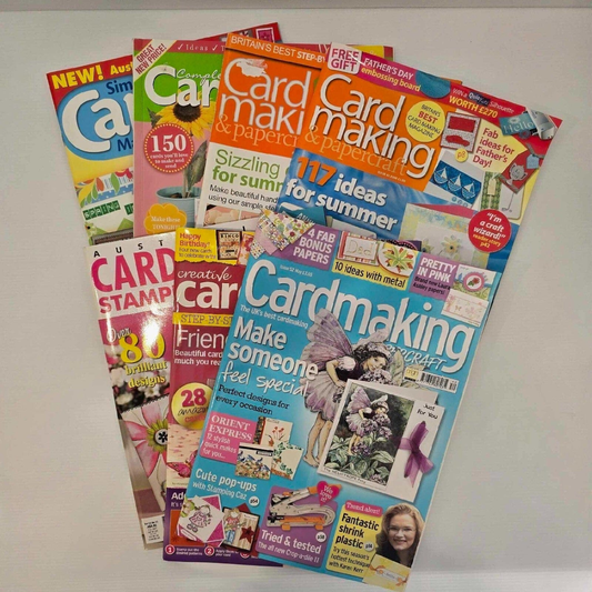 Unbranded 7x Mixed Cardmaking Paper Crafts Stamping Scrapbooking Card Making Magazine